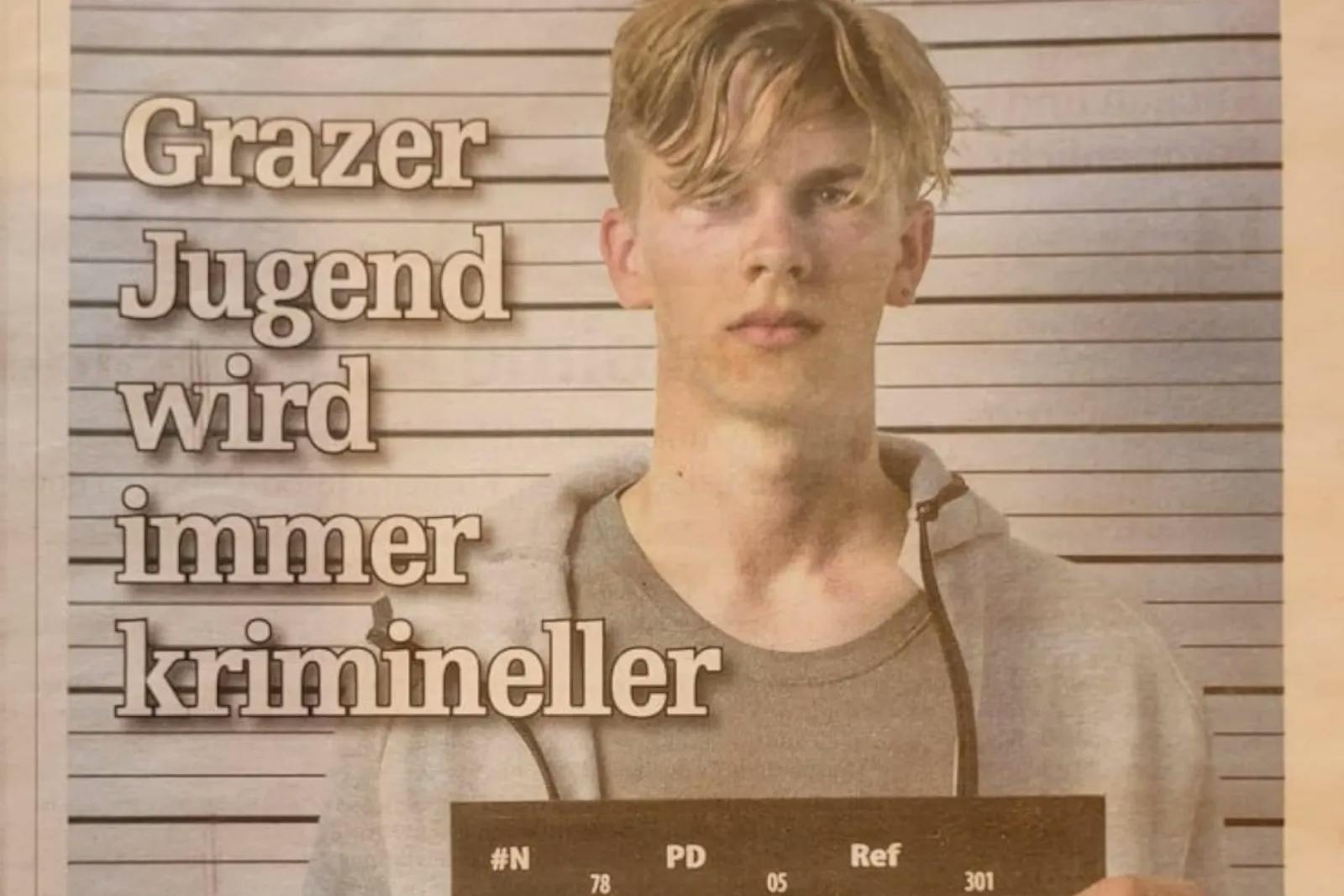 Grazer Stadtzeitung: Steigende Jugendkriminalität wegen weißer, blonder Jugend? 