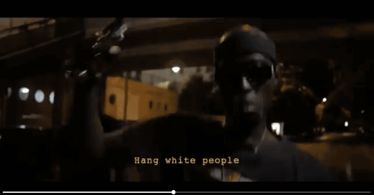 Skandalvideo: Schwarzer Rapper singt „Hängt die Weißen!“