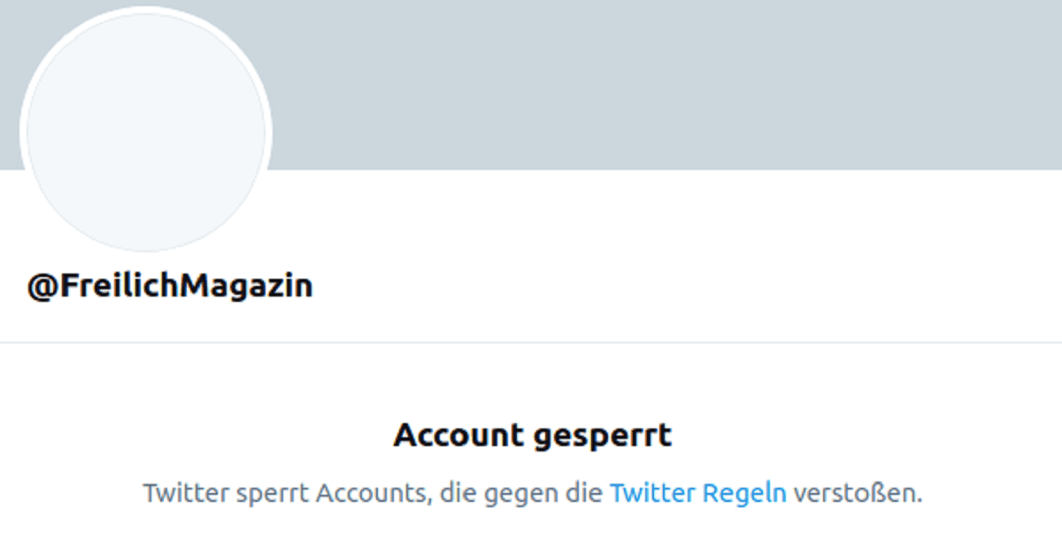 Twitter sperrt rechtes Freilich-Magazin