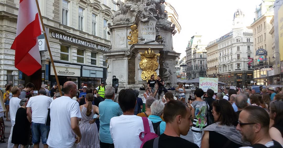 Steigende Teilnehmerzahlen bei Wiener Corona-Demos