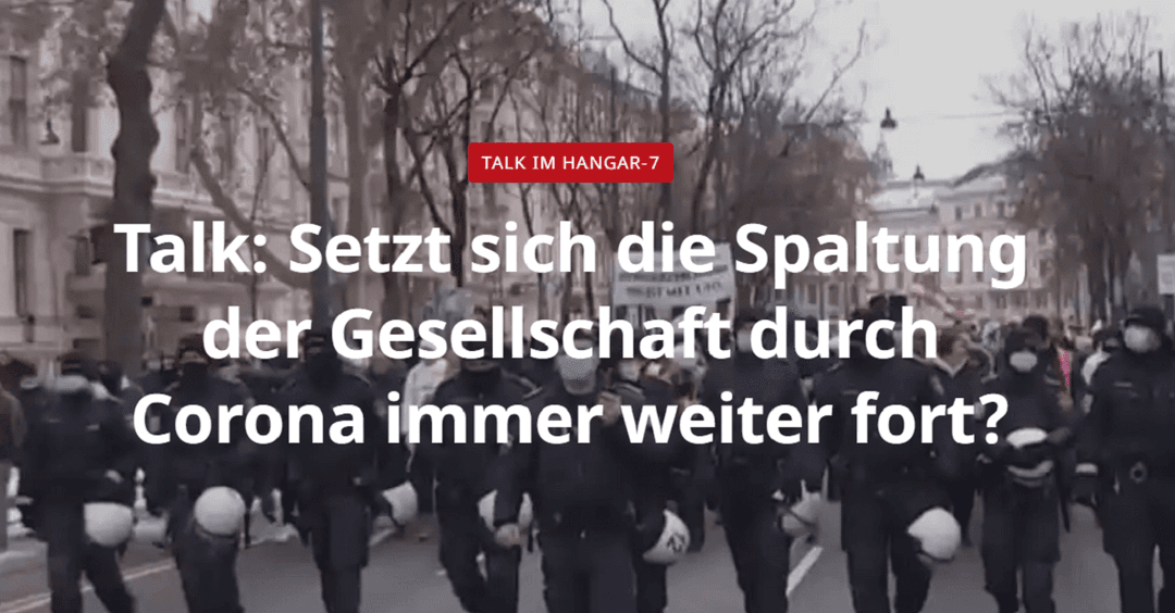 TV-Tipp: Corona und die Spaltung der Gesellschaft