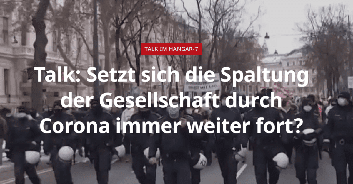 TV-Tipp: Corona und die Spaltung der Gesellschaft