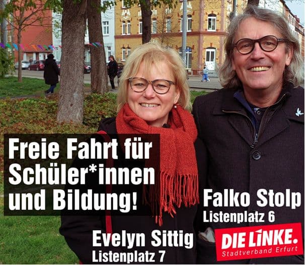 Falko Stolp ist Thadine-Vorstand und Kommunalpolitiker der Linkspartei (Screenshot: Facebook / DIE LINKE.Erfurt).