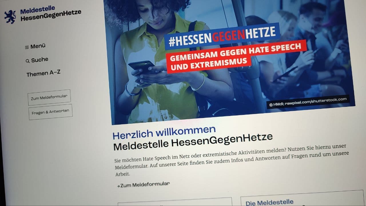 Meldeportal „Hessen gegen Hetze“ kostete 2024 rund 1,2 Mio. Euro