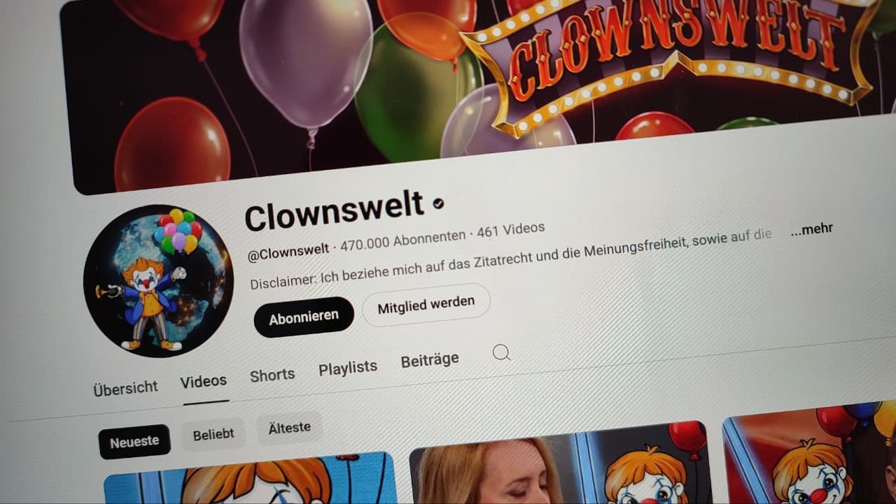 Nach Doxxing durch ÖRR: YouTuber „Clownswelt“ bald bei 500.000 Abonnenten