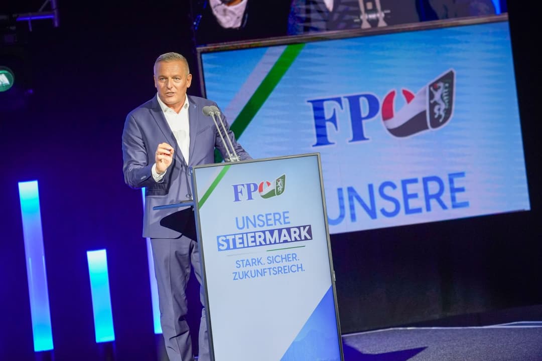 Steiermark: Kunasek mit Rekordergebnis als FPÖ-Landesparteiobmann bestätigt