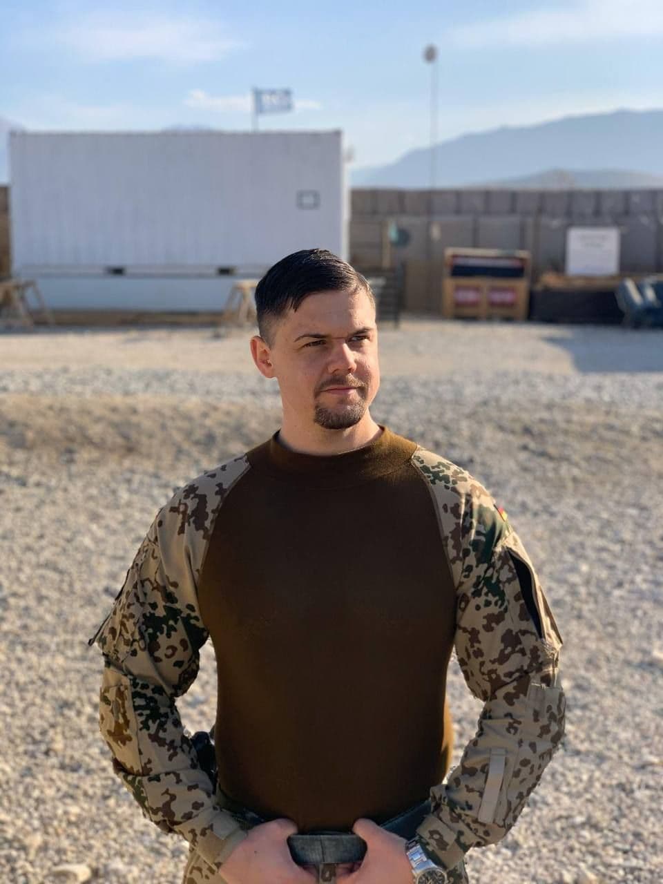 Gnauck in Afghanistan. Quelle: Privat.