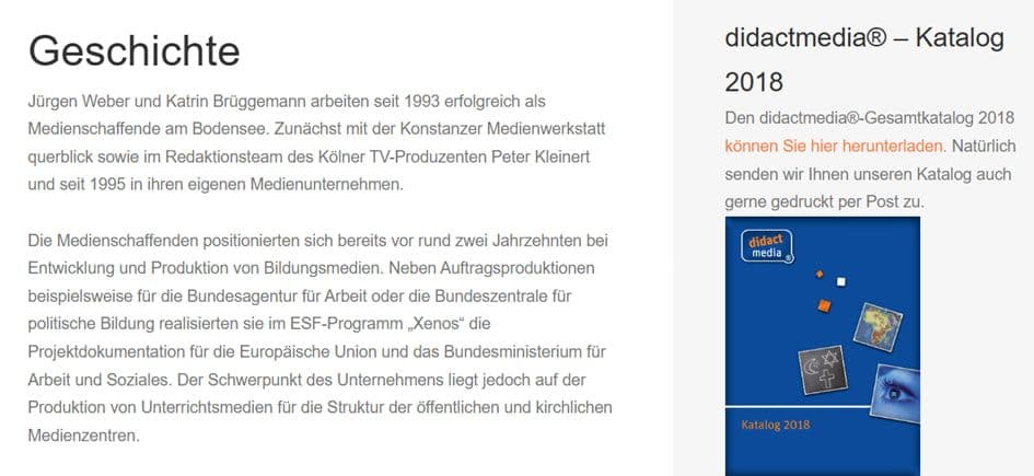 Dieser Beitrag ist auf Didactmedia inzwischen nicht mehr aufrufbar (Screenshot: www.didactmedia.eu)