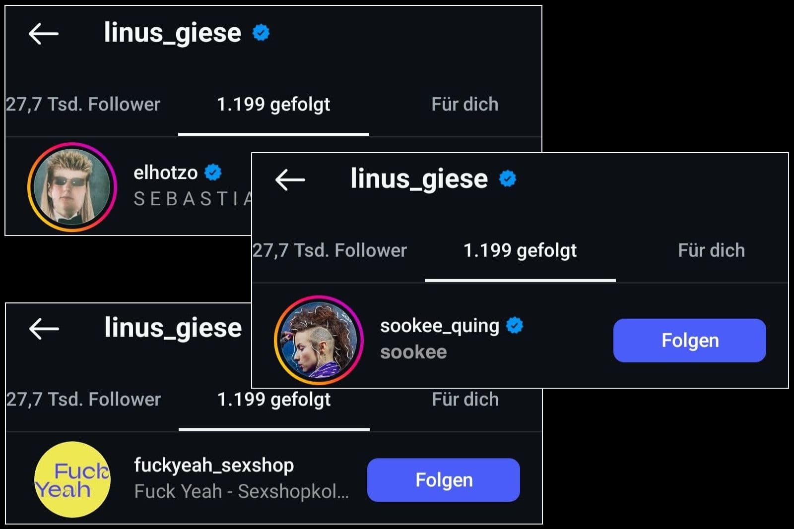 Screenshot: Instagram / linus_giese