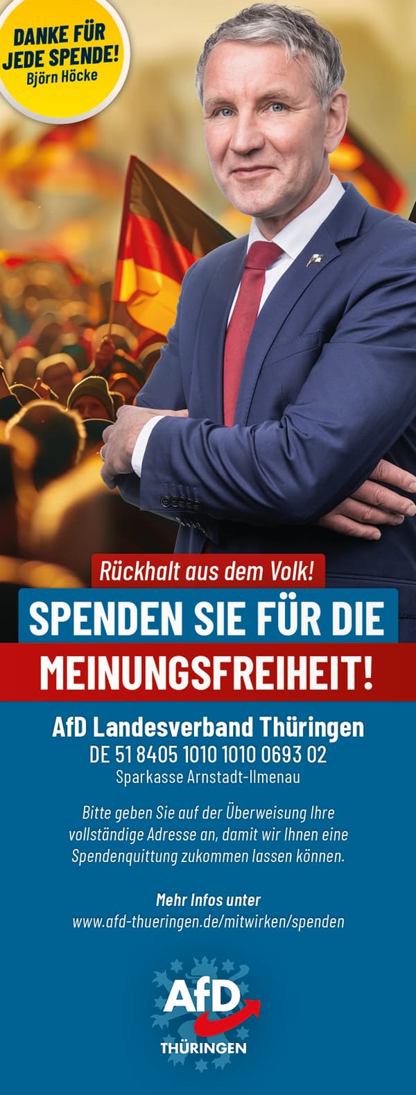 AfD Thüringen - Spenden Sie für die Meinungsfreiheit