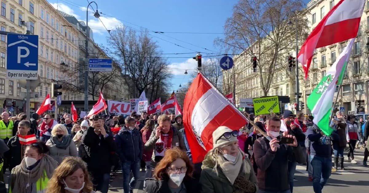 Video: Die regierungskritischen Corona-Proteste in Wien