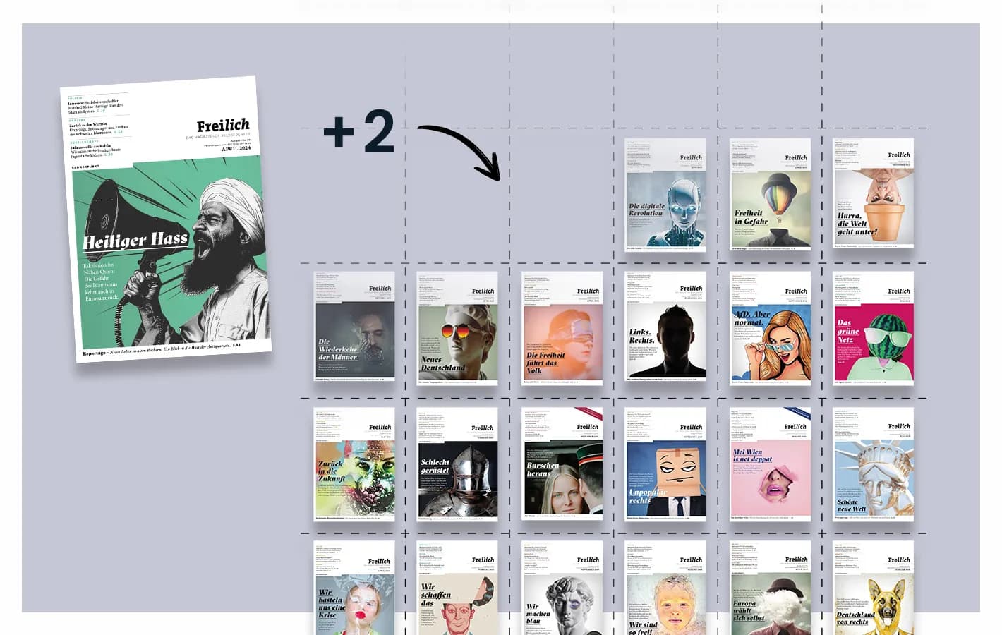 Maiaktion 2024: Holen Sie sich mit jedem neuen Abo zwei kostenlose Hefte!