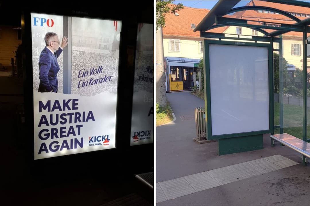 Graz: Gefälschte FPÖ-Wahlplakate sorgen für Aufregung