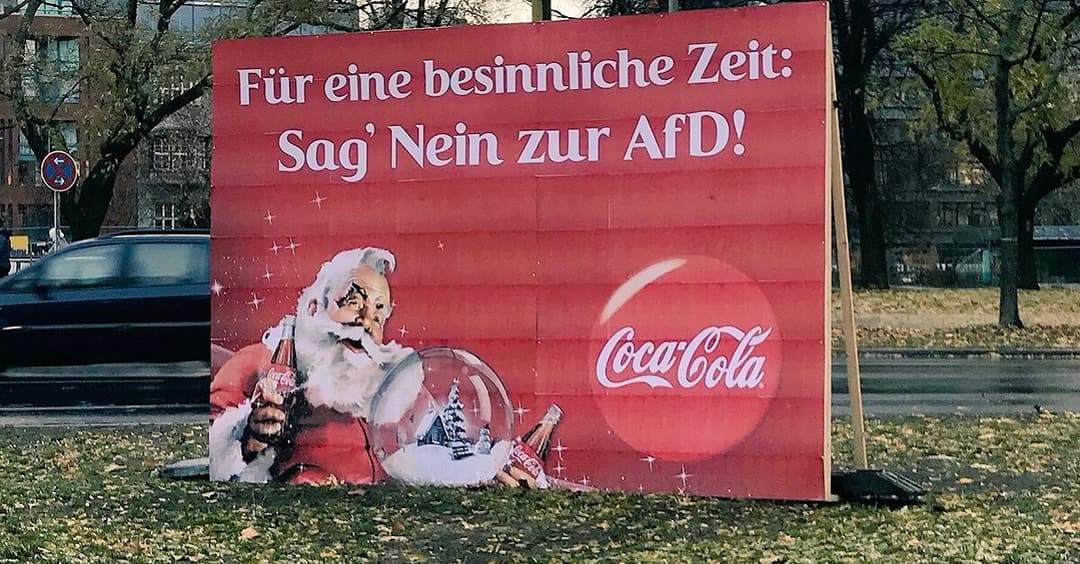 Berlin: Wirbel um vermeintliches Coca-Cola-Plakat gegen AfD