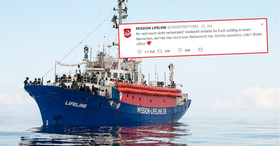 Umstrittene NGO „Lifeline“: Wirbel um angeblichen Aufruf zu Scheinehen