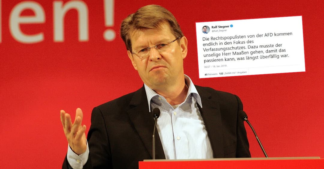 SPD-Stegner zu Prüffall AfD: „Dazu musste der unselige Maaßen gehen!“