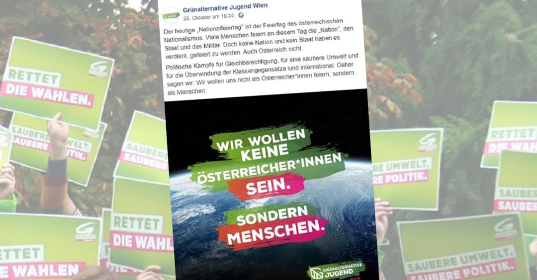 Grüne Jugend: „Wir wollen keine Österreicher sein!“