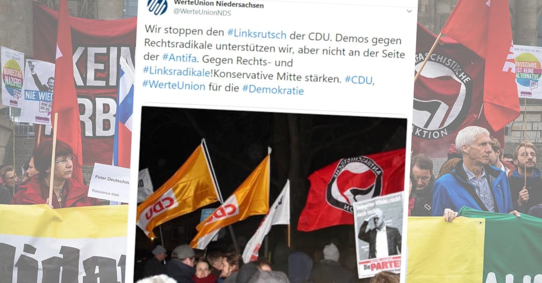 Salzgitter: ‚WerteUnion‘ kritisiert Schulterschluss von CDU mit Antifa