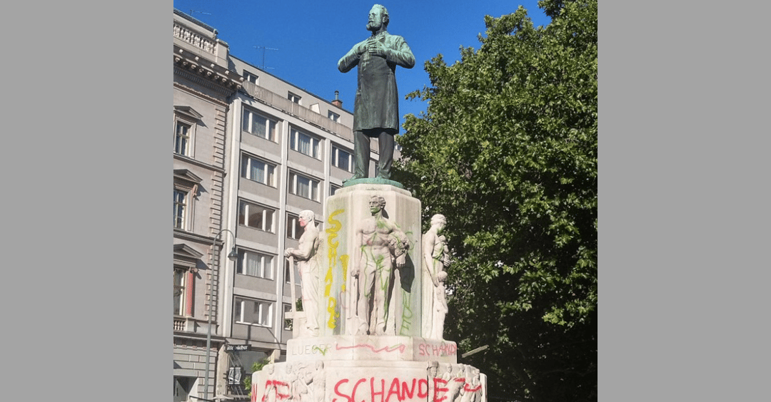 Erneute Farbattacke auf Lueger-Denkmal in Wien