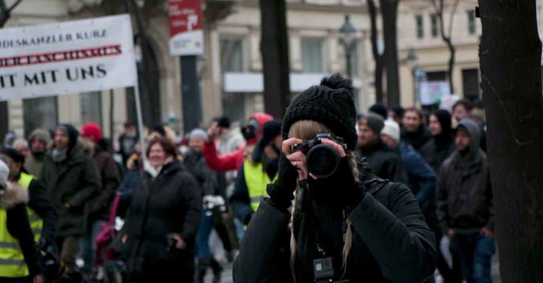 „Presse Service Wien“: Linksextreme Überwachungskamera