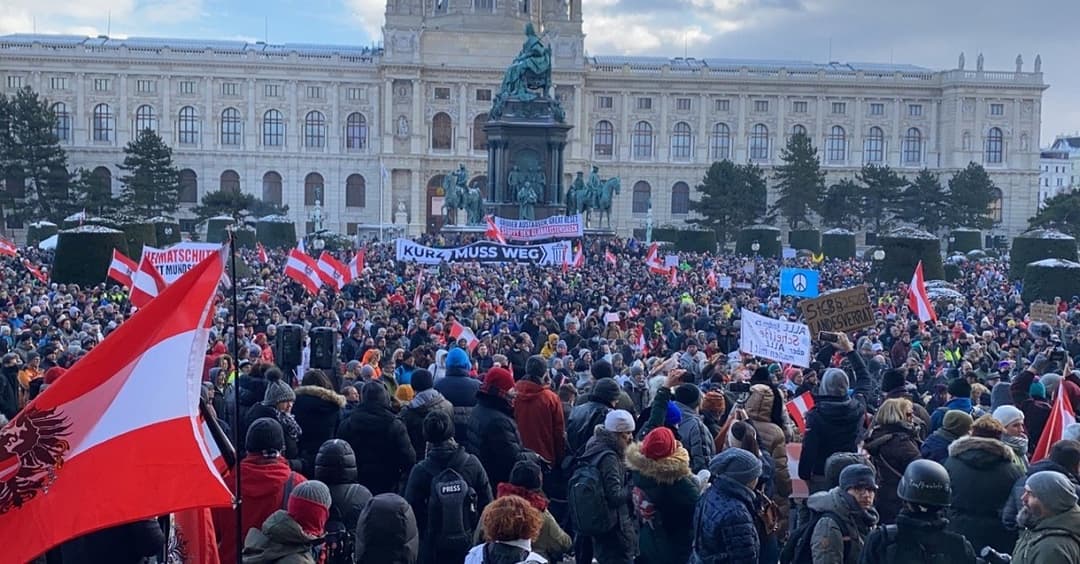 Fotostrecke: Das war die große Corona-Kundgebung in Wien