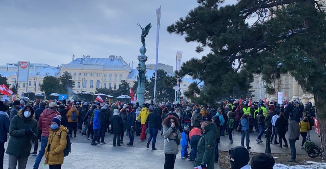 Corona-Demo in Wien: Tag der Regierungskritik