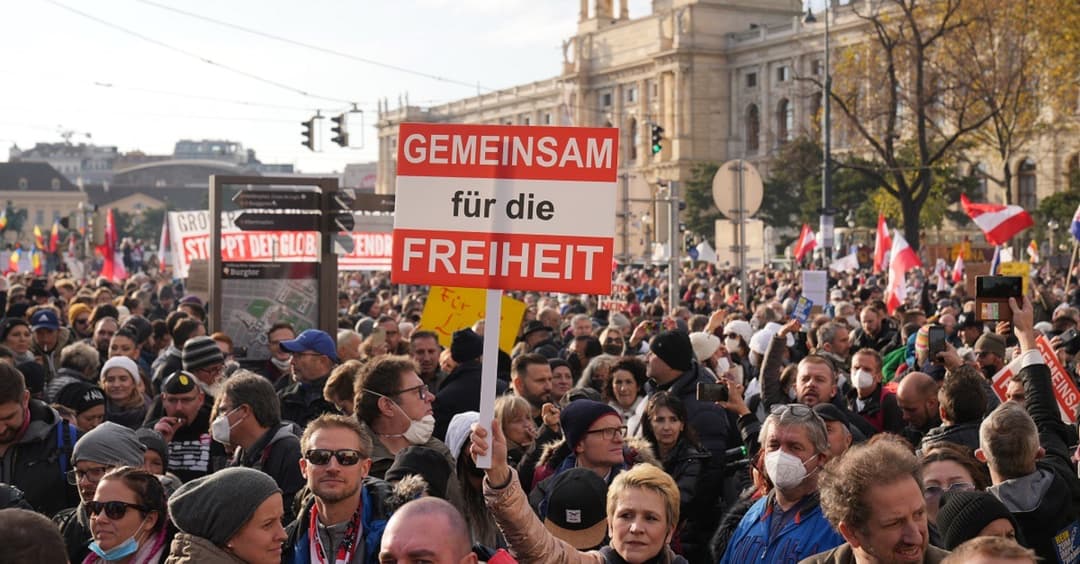 Die besten Bilder von der Mega-Demo in Wien