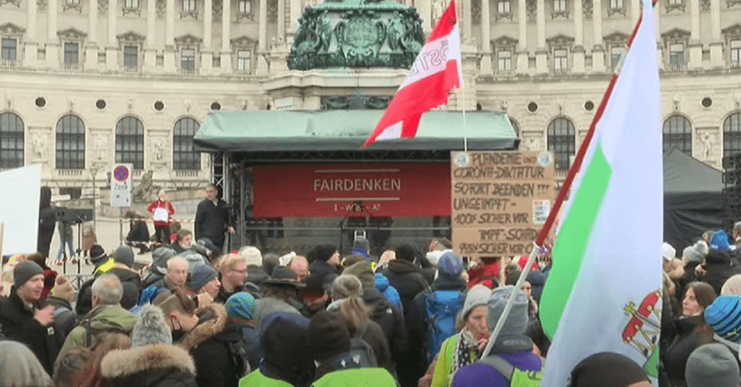 VIDEO: Livestream von der Corona-Demo in Wien