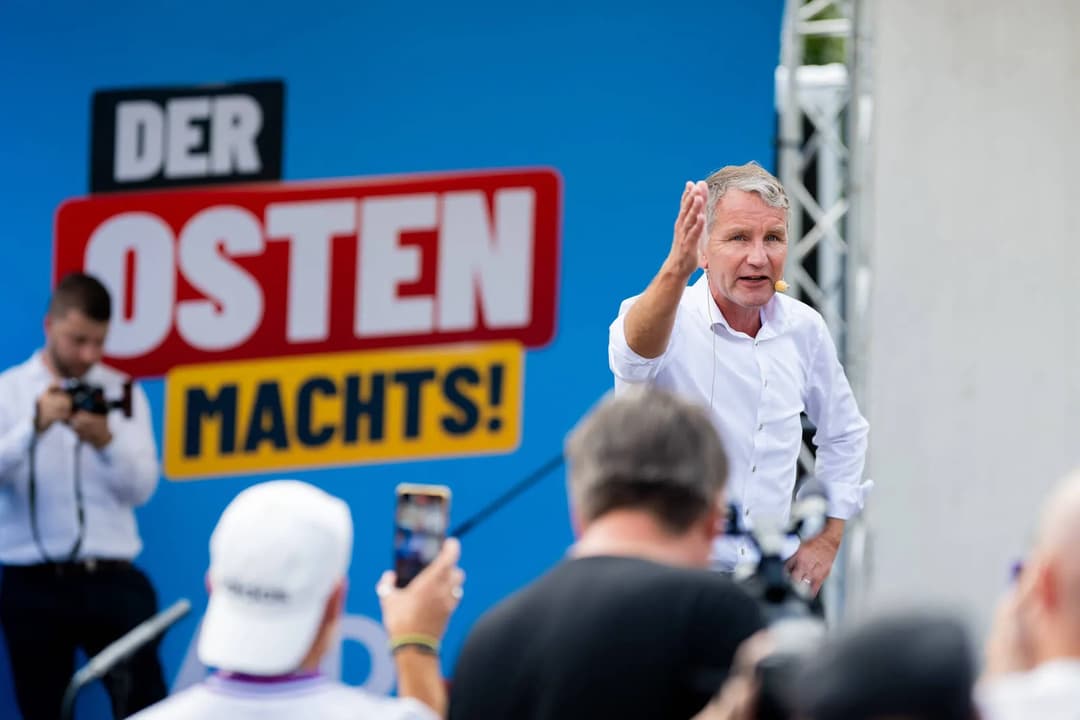 Jena: Video zeigt Blockade von Höcke durch linken Mob