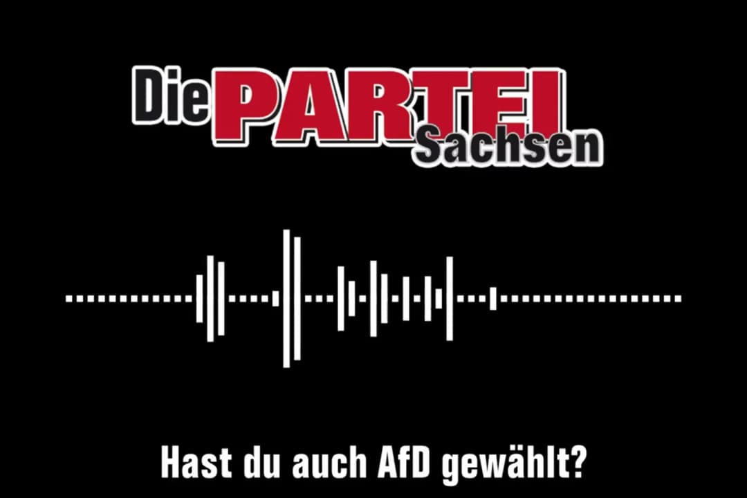 Empörung über antideutsche und Anti-AfD-Werbung von Die Partei