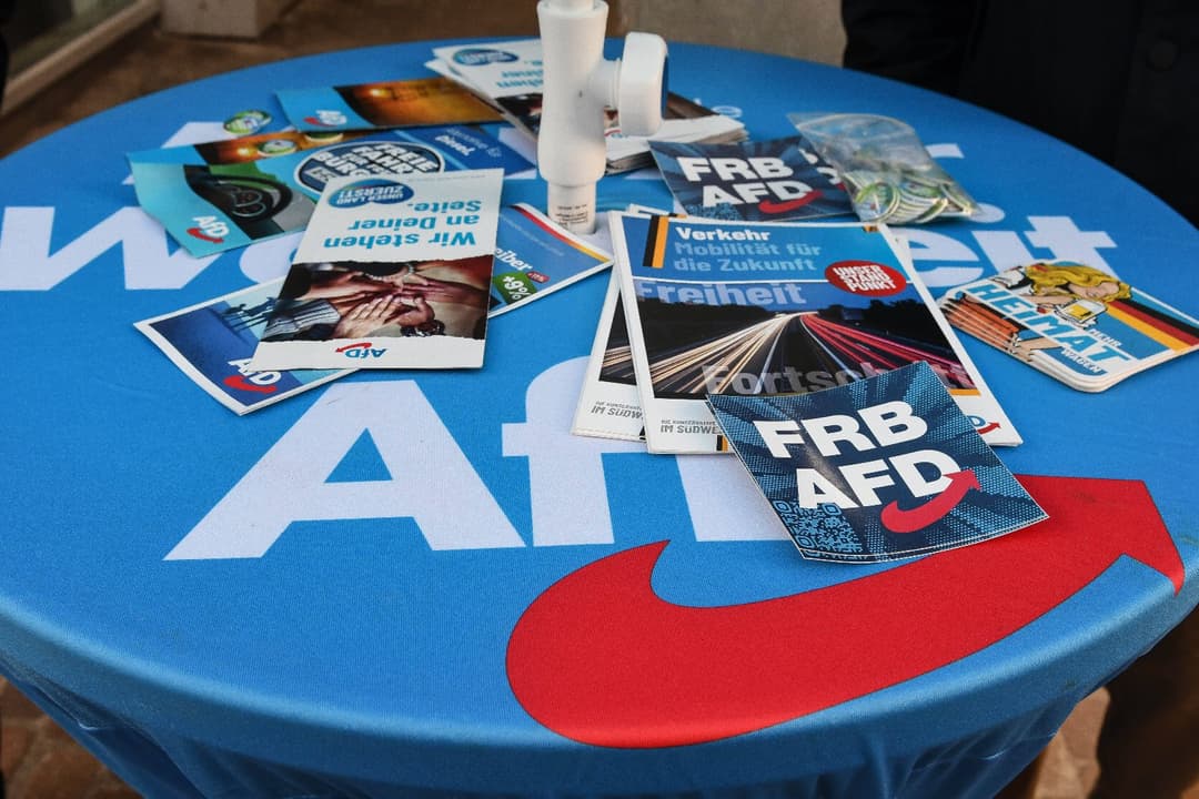 Nordrhein-Westfalen: Schüsse auf AfD-Wahlkampfstand in Marl