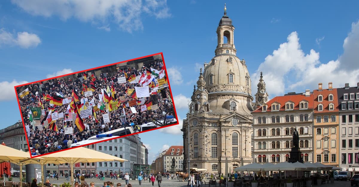 Dresden: Tausende Menschen feiern vier Jahre PEGIDA