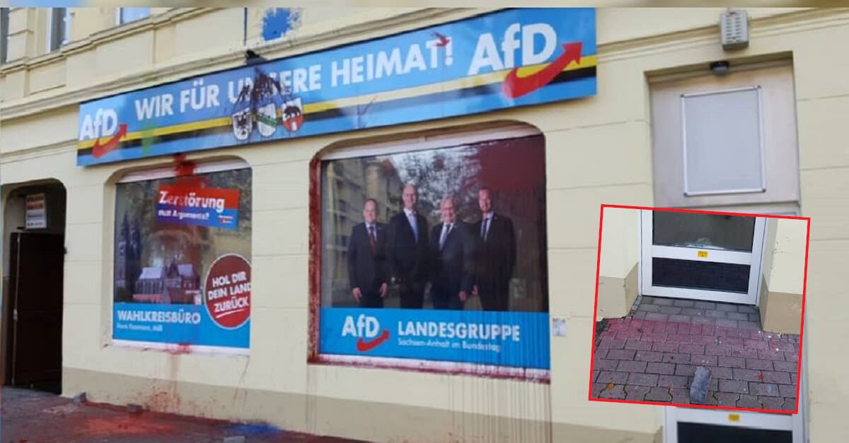 Magdeburg: Mutmaßliche Linksextremisten greifen AfD-Büro an