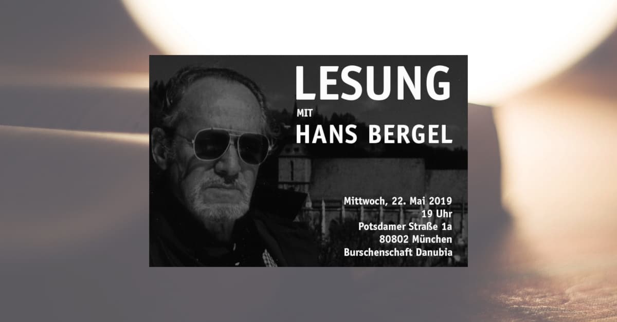 München: Schriftsteller Hans Bergel hält Lesung bei Burschenschaft