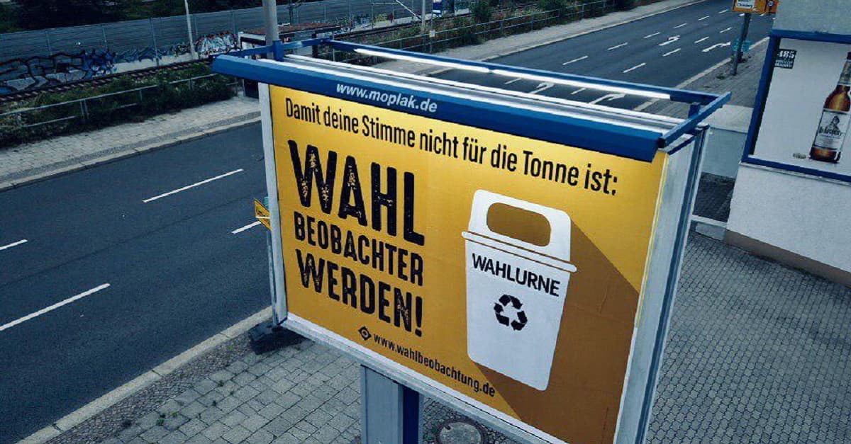 Potsdam: Verkehrsbetrieb lässt „EinProzent“-Plakate entfernen