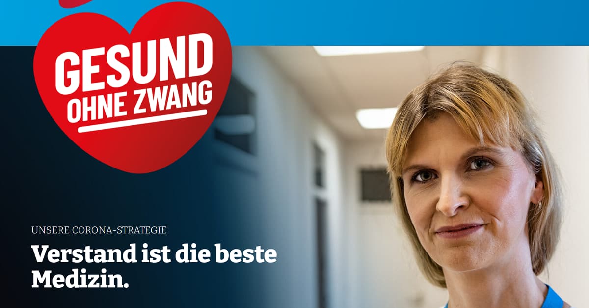 AfD-Kampagne: „Gesund ohne Zwang“