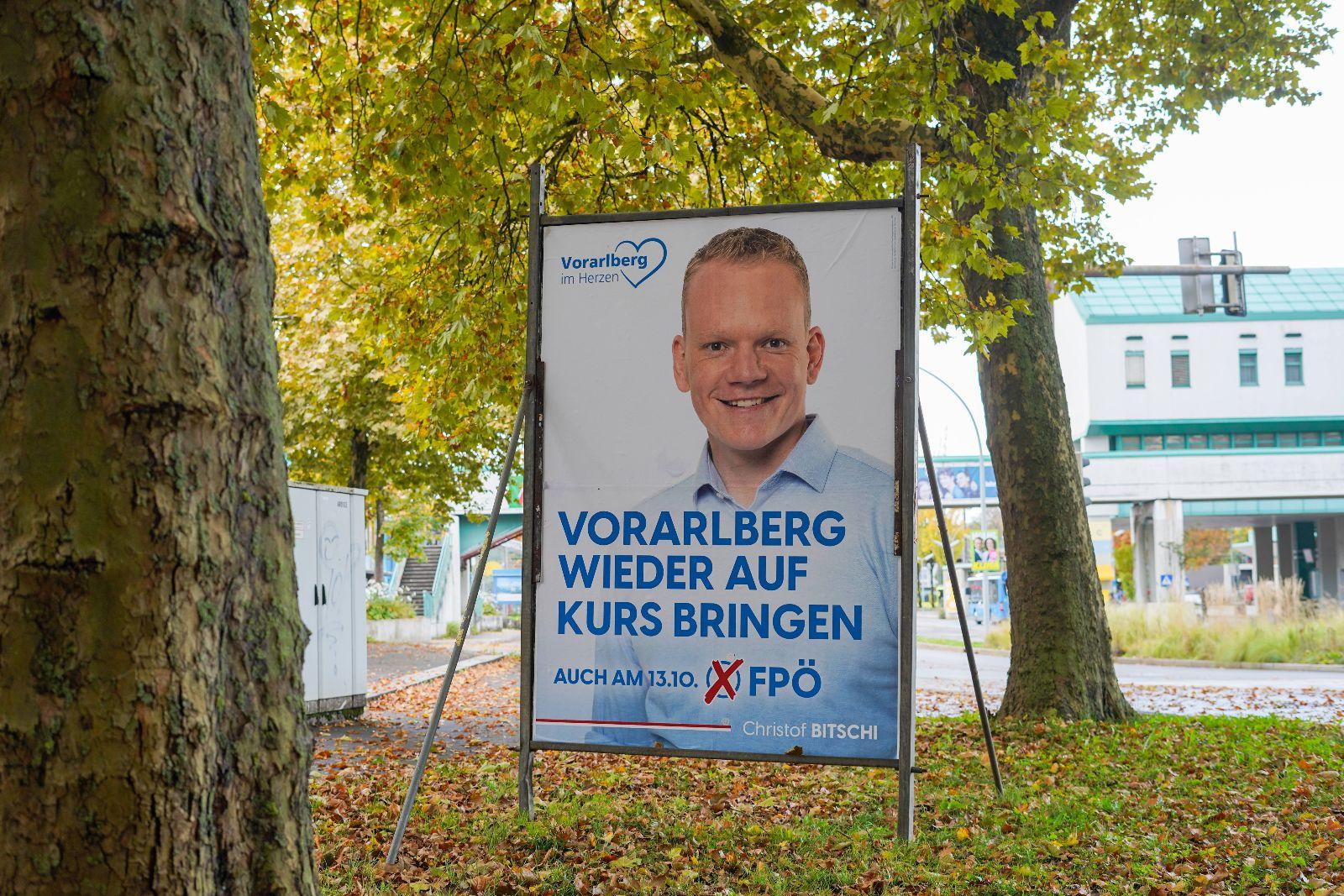 Erste Hochrechnung der Landtagswahl in Vorarlberg: ÖVP bleibt stärkste Kraft, FPÖ auf Platz zwei