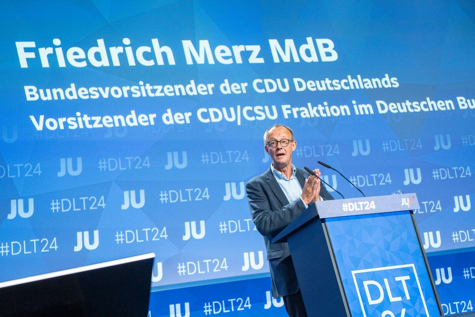 CDU-Chef Merz auf dem JU-Deutschlandtag: „Umvolkung“ nur „Gerede“