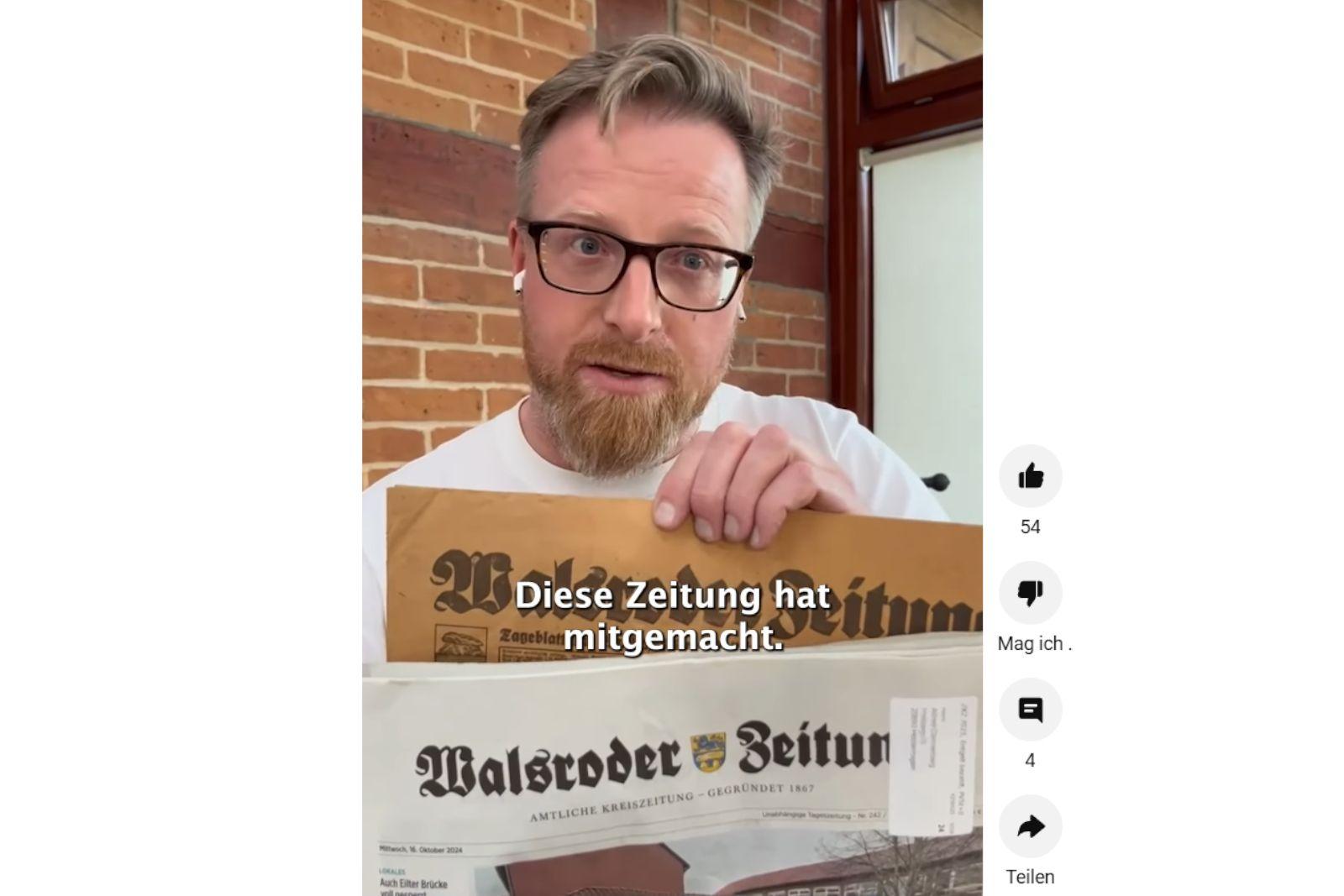 Juristischer Streit um provokantes Video: AfD-Politiker Dannenberg siegt gegen Lokalzeitung