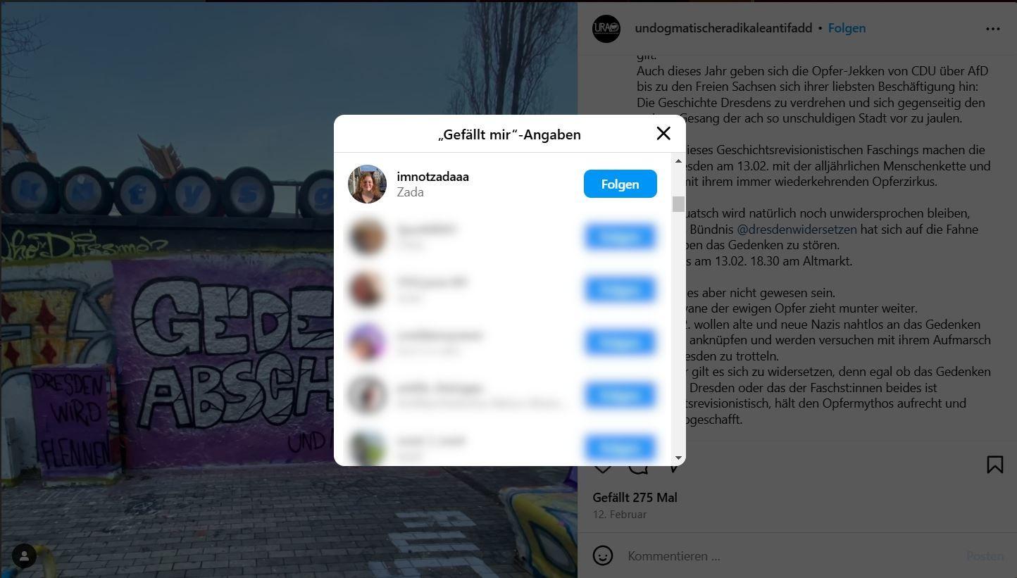 Screenshot: Instagram